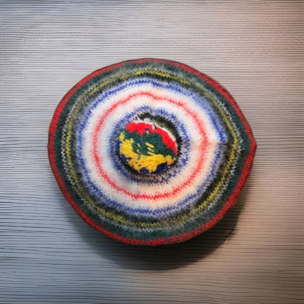 Multicolor Knit Women's Hat
